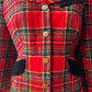 Vivienne Westwood 90s Red Tartan Wool Blazer