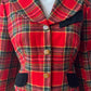 Vivienne Westwood 90s Red Tartan Wool Blazer