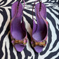 Gucci Horsebit Bamboo Floral Print Heels