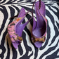 Gucci Horsebit Bamboo Floral Print Heels