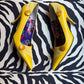 D&G Yellow Button Heels