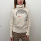 Chloé FW2001 Face Printed Angora Fur Turtleneck