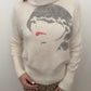 Chloé FW2001 Face Printed Angora Fur Turtleneck