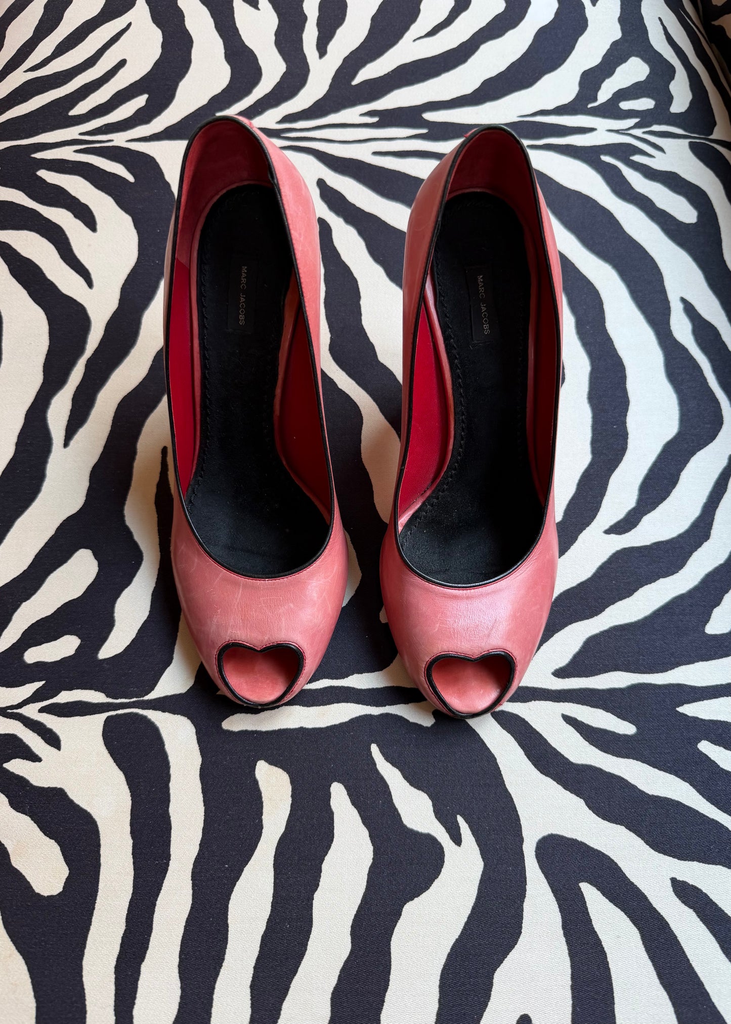 Marc Jacobs Peep-Toe Heart Heel