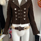 Dolce & Gabbana FW2002 Cropped Corduroy Coin Jacket & Rope Belt