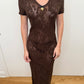 Dolce & Gabbana 1998 Brown Lace 'Mother Mary' Dress