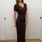 Dolce & Gabbana 1998 Brown Lace 'Mother Mary' Dress