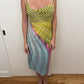 Roberto Cavalli SS2001 Psychedelic Print Nylon Dress