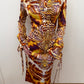Roberto Cavalli 2007 Animal Printed Multicolor Dress
