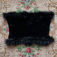 Voyage Velvet Fur Trim Tube Top
