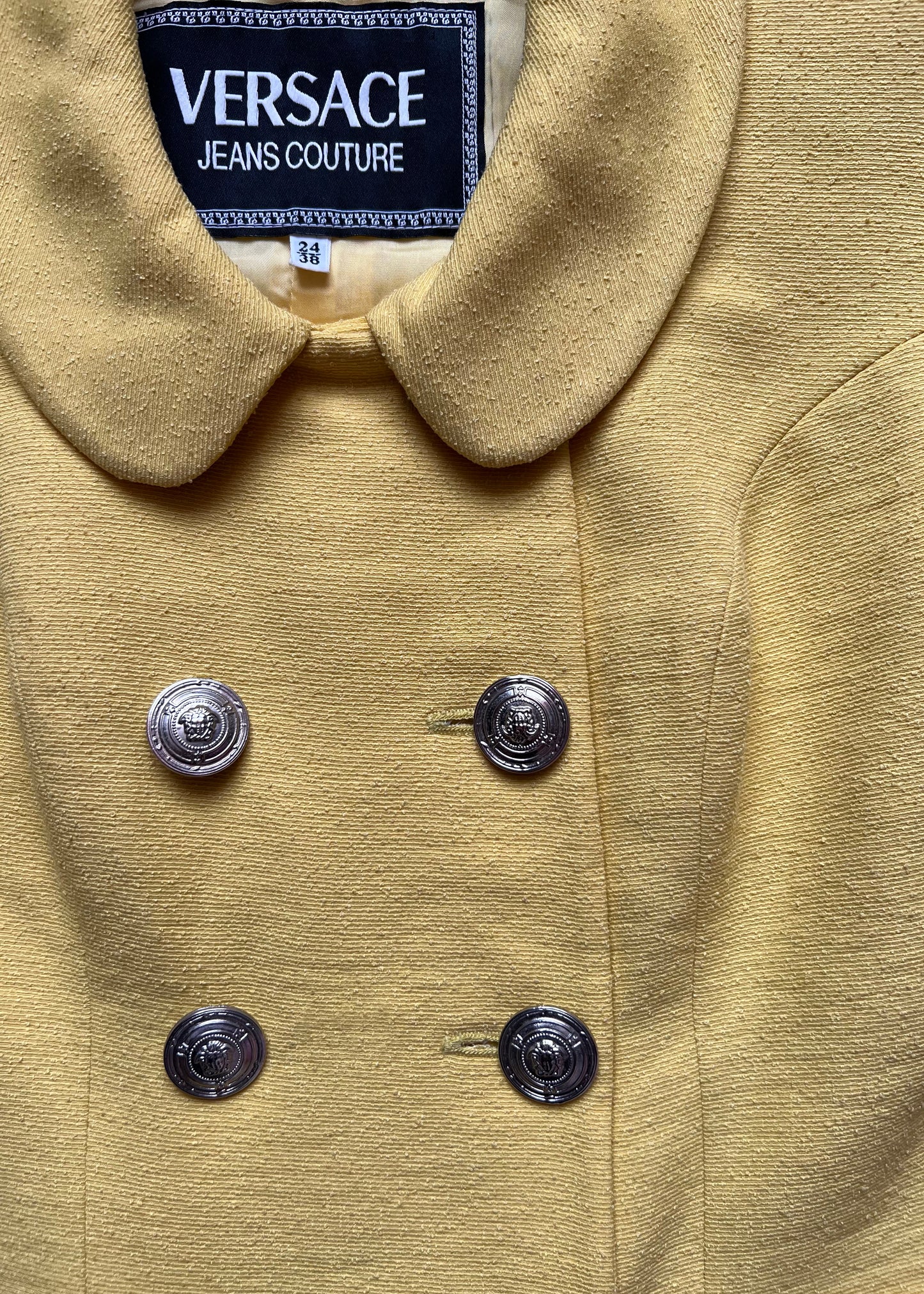 Versace SS1995 Double Breasted Short Sleeve Jacket