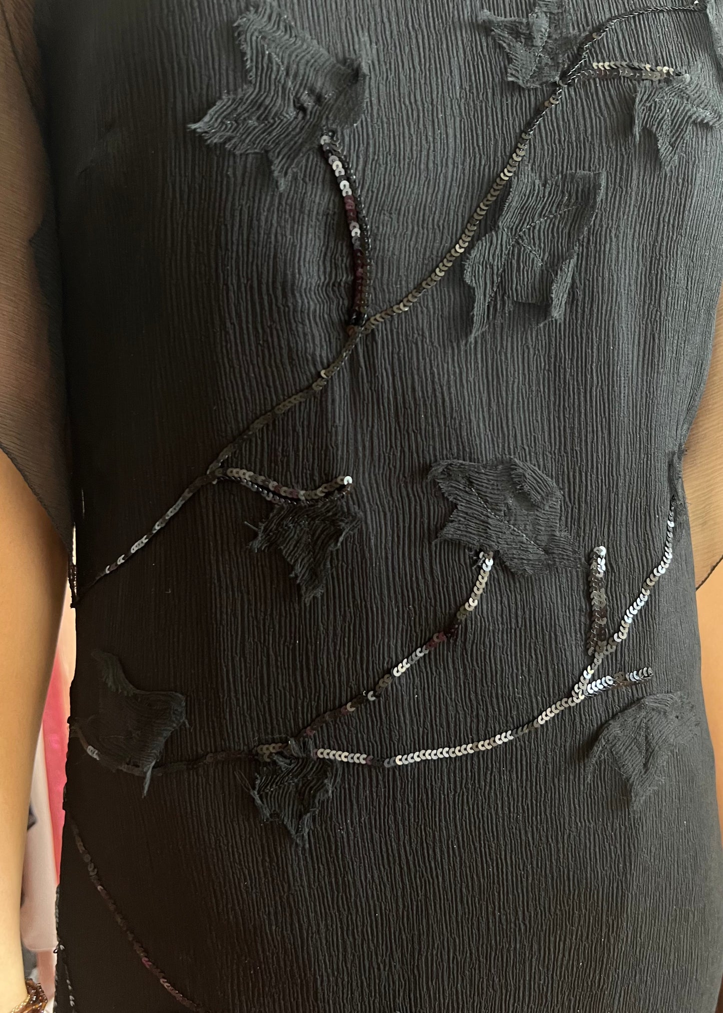 Versace Jeans Couture Black Embellished Dress