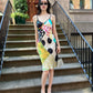 Galliano Multicolor Polka Dot Silk Dress