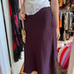 Dior Eggplant Midi Skirt