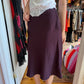 Dior Eggplant Midi Skirt