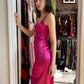 D&G Pink Satin Midi Dress
