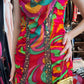 Voyage Multi-Color Embellished Mesh Midi Dress