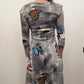 Galliano Gazette Butterfly Midi Dress