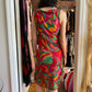 Voyage Multi-Color Embellished Mesh Midi Dress