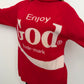 Jeremy Scott 'Enjoy God' Mock Neck Sweater