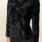 Blumarine Velvet Ribbon Embroidered Jacket