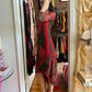 Save The Queen Mesh Roses High/Low Dress