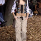 Dolce & Gabbana FW2002 Dirndl Corset + Capri Ensemble