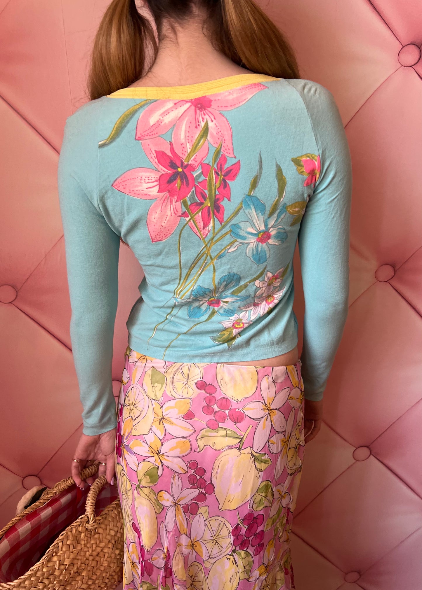 Blumarine Floral Cardigan