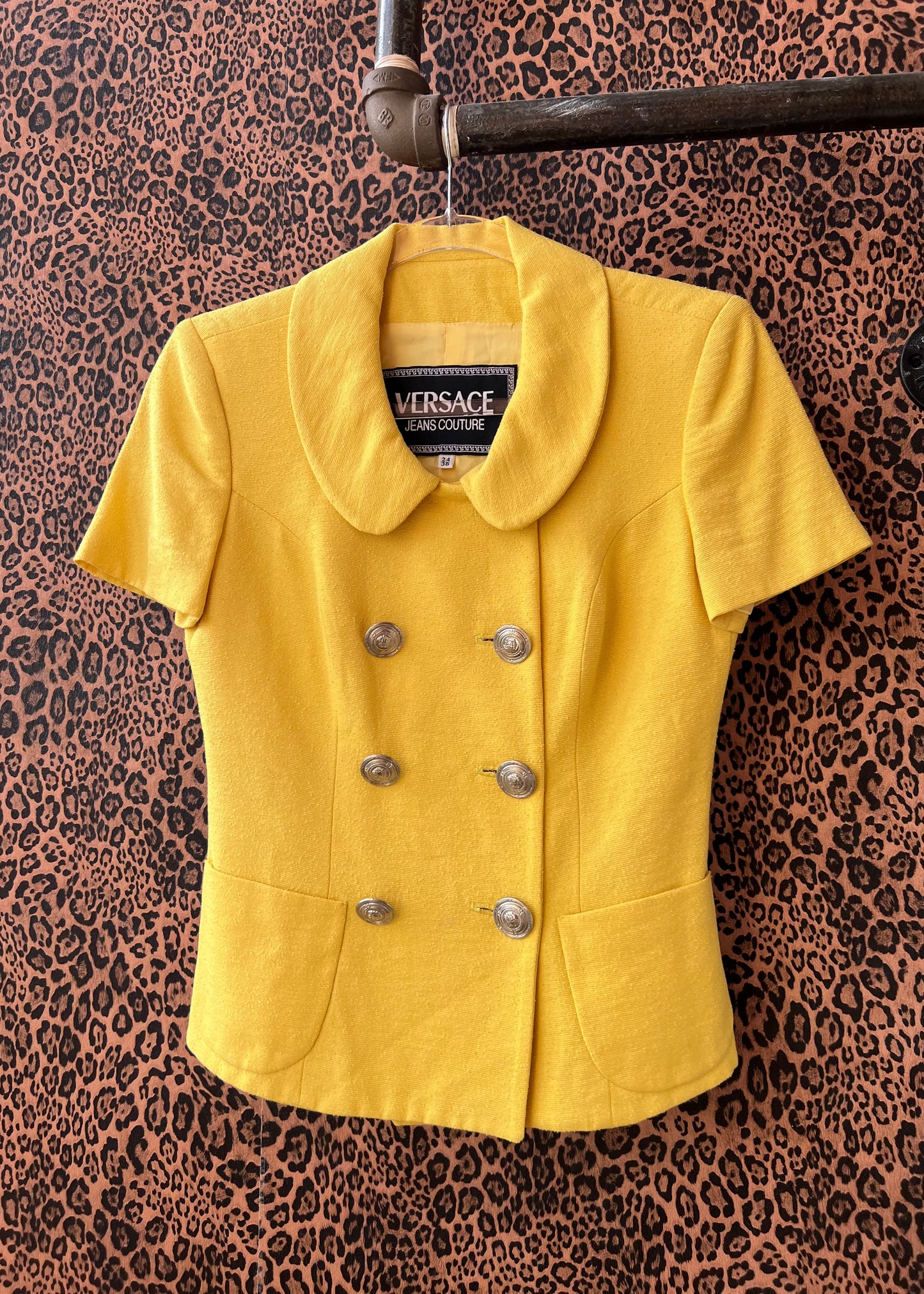 Versace SS1995 Double Breasted Short Sleeve Jacket