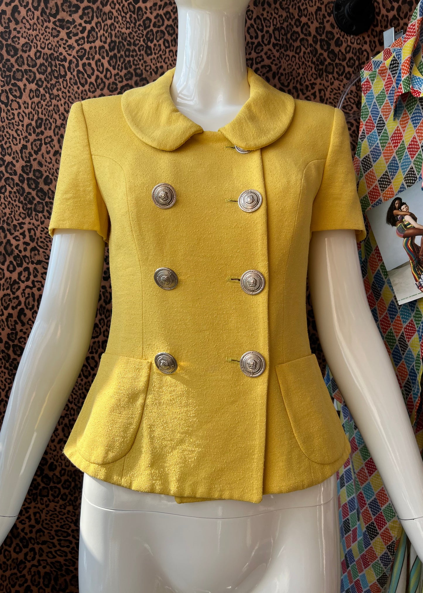 Versace SS1995 Double Breasted Short Sleeve Jacket