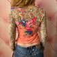 Blumarine 2005 Floral/Leopard Cardigan