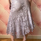 Made in France Lavender Lace & Silk Skirt