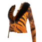 Roberto Cavalli FW2000 Tiger Fur Trim Cardigan