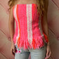 Italian Vintage Neon Braided Bustier