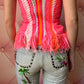 Italian Vintage Neon Braided Bustier