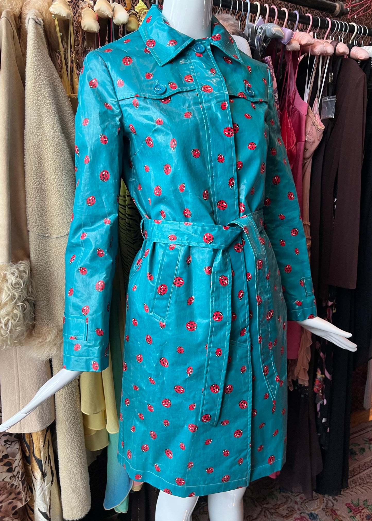 D&G FW2000 Ladybug Trench Coat