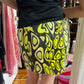 Roberto Cavalli Psychedelic Print Glitter Skirt