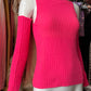 Dolce & Gabbana Hot Pink Turtleneck + Sleeves