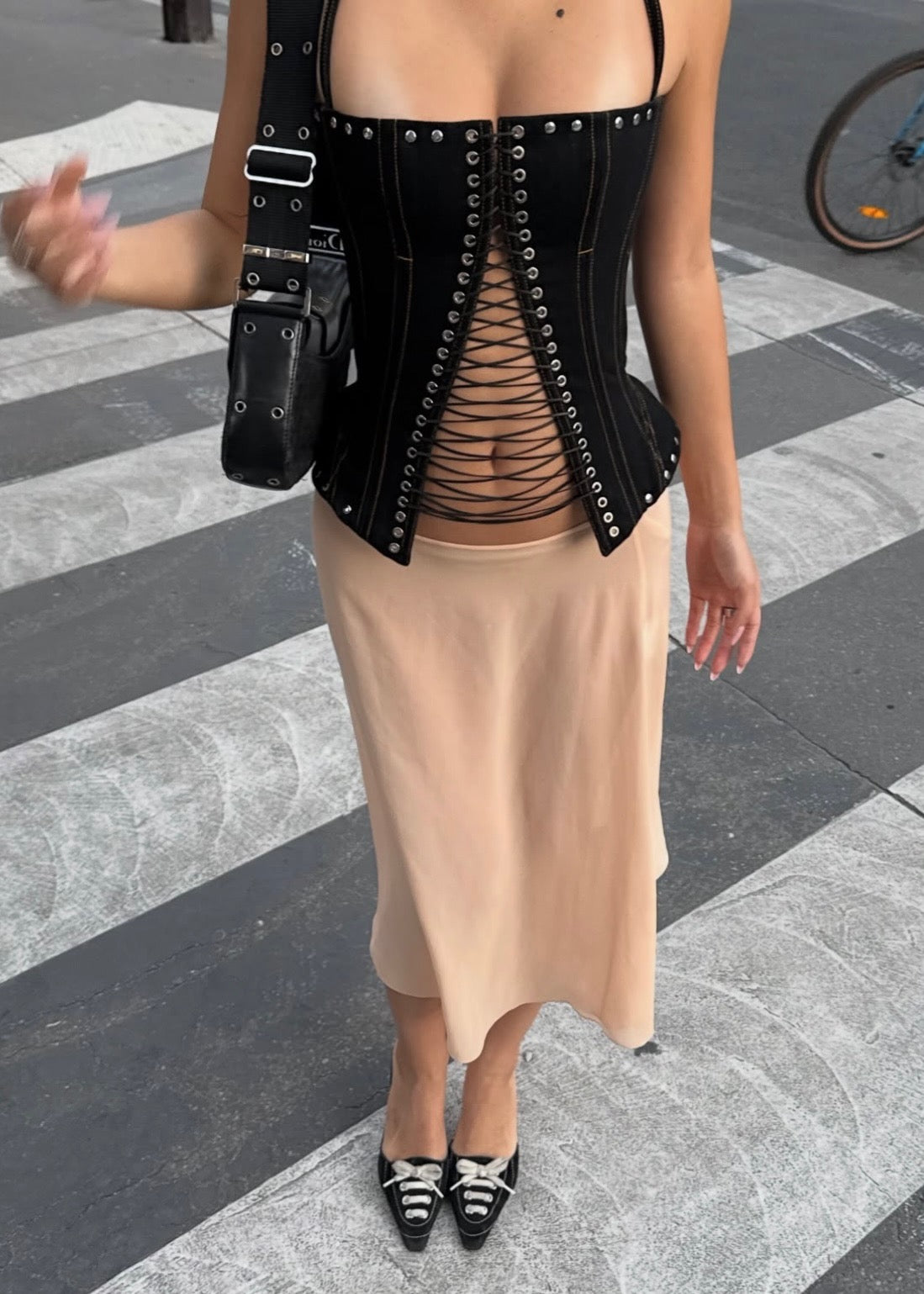 Givenchy Sheer Nude Silk Slip Skirt