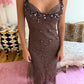 Vintage Embellished 100% Silk Gown