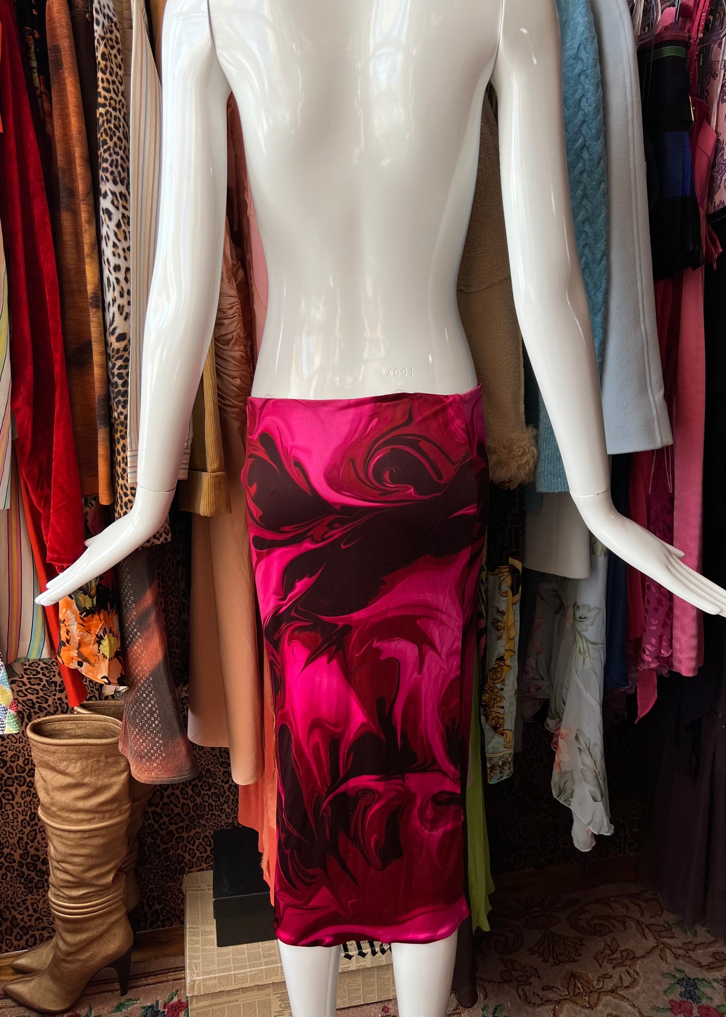 Gucci SS2001 Lava Print Skirt