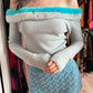 Blumarine Fur Trim Sweater
