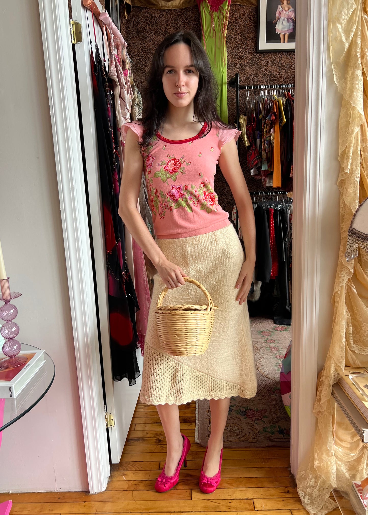 Dolce & Gabbana FW2002 Cream Wool Skirt