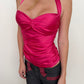 D&G Pink Satin Halter Top