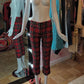 D&G SS2000 Studded Plaid Pants