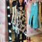 Moschino Cow Print Mohair Midi Dress