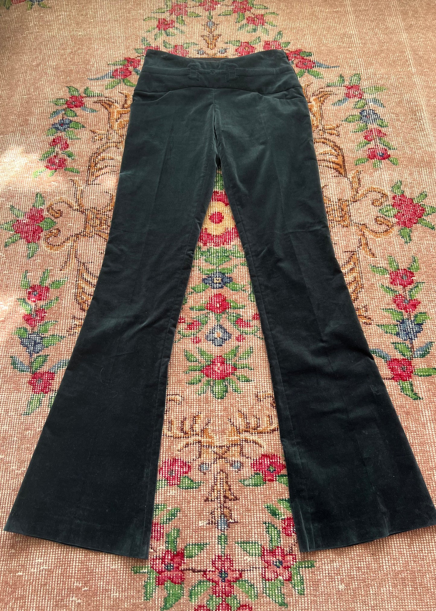Gucci FW1995 Forest Green Velvet Pants