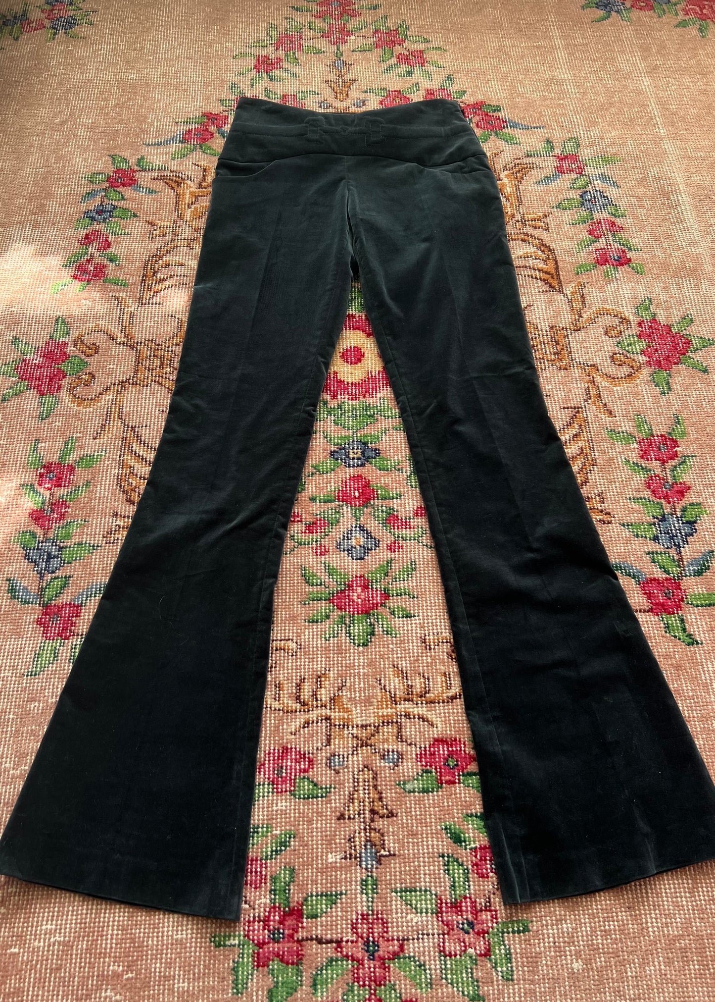 Gucci FW1995 Forest Green Velvet Pants