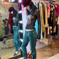 Dolce & Gabbana Blue Leopard Jeans