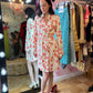 Italian Vintage Cherry Printed Trenchcoat